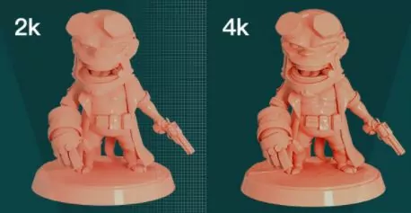 Resolución 4K impresora 3D resina